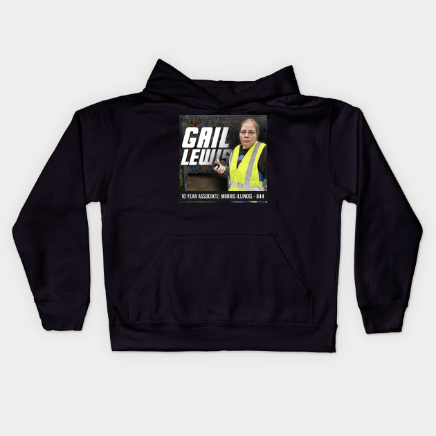 Gail Lewis 10 Year Associate Kids Hoodie by Comedic Apparel